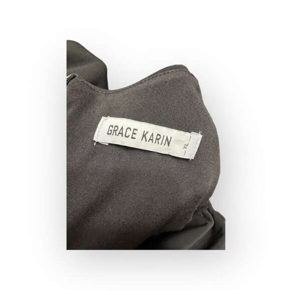 Women’s Grace Karin Sweetheart Neck Dress Black XL - Picture 2 of 6